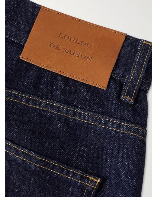 Loulou de Saison Blue Samur High-Rise Straight-Leg Jeans