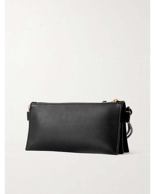 Loewe Black Joya Embellished Leather Shoulder Bag