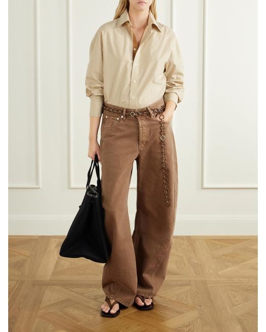 Kallmeyer Brown Callum High-Rise Wide-Leg Jeans
