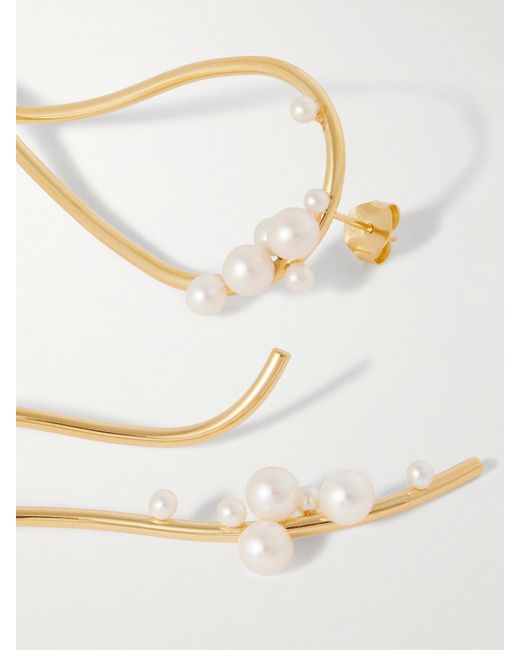 Completedworks White Wild Relatives Vermeil Pearl Earrings