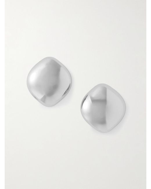 Boucles D'Oreilles En Plaqué Argent Puffy Cushion Jennifer Fisher en coloris White