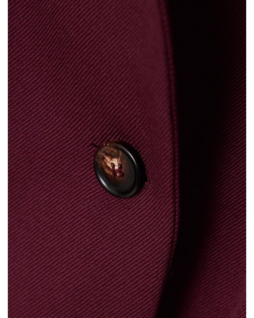 Veronica de Piante Purple Klara Wool-Twill Jacket