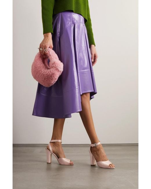 Sandales En Satin À Ornements Elohbita 105 Manolo Blahnik en coloris Natural