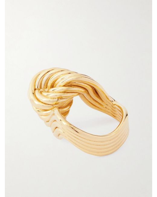 Bottega Veneta Metallic Plated Ring