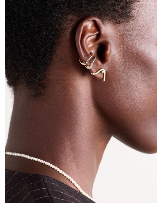 Mizuki Natural 14-Karat Diamond Ear Cuff