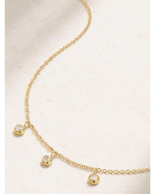 Jennifer Meyer Natural 18-Karat Diamond Necklace