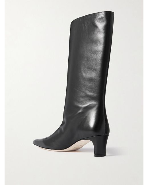 Staud Black Wally Leather Boots