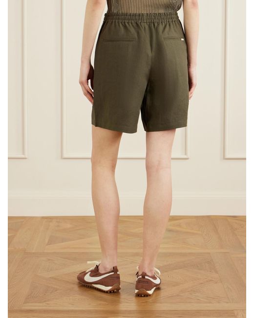 Aimé Leon Dore Green Linen Shorts