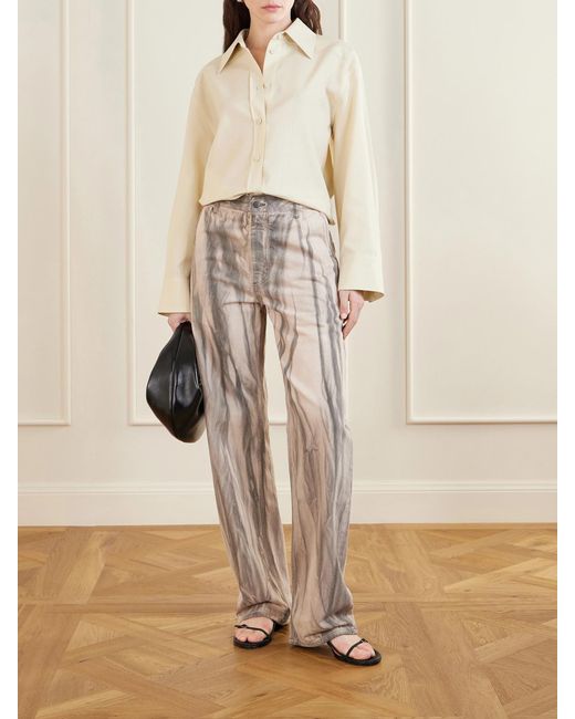 Kallmeyer Natural Printed High-Rise Jeans