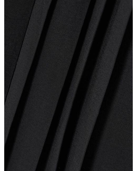 Joseph Black Crete Pleated Crepe De Chine Midi Skirt
