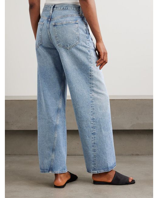 Agolde Blue Twist Low Slung Baggy Jeans