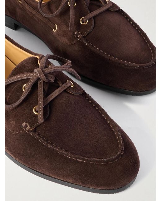Bally Brown Pathy Suede Loafers