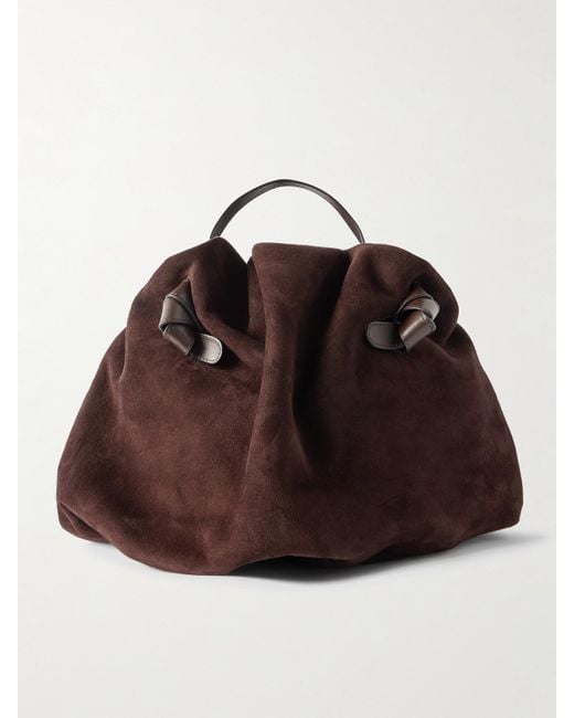 Sac À Main En Daim À Finitions En Cuir Taurus Neous en coloris Brown