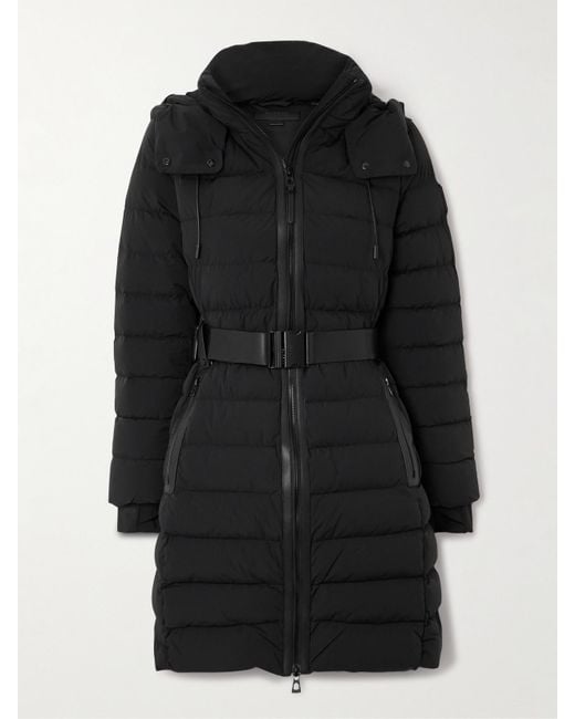 Doudoune À Capuche En Tissu Technique Et En Duvet À Ceinture Pelin Rudsak en coloris Black