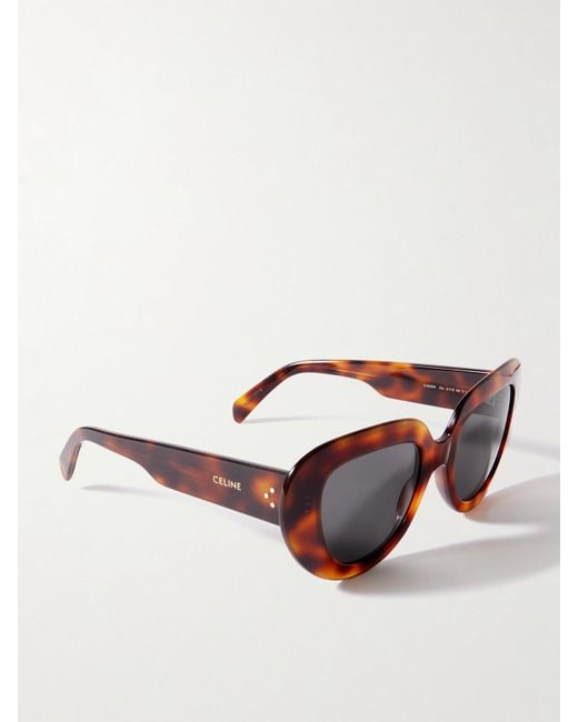 Céline Multicolor Oversized Butterfly-Frame Acetate Sunglasses
