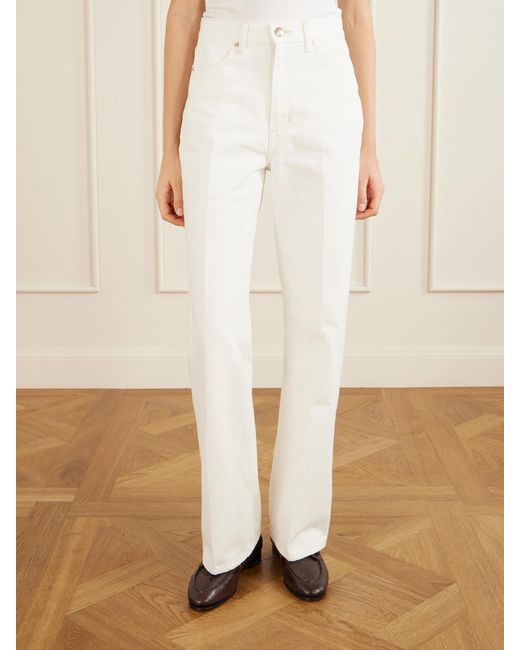 RÙADH White The Quinn Straight-Leg Jeans