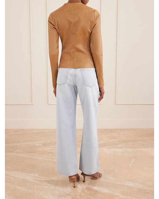 Stouls Brown Imany Leather Top
