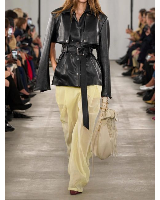 Sportmax Black Leather Jacket