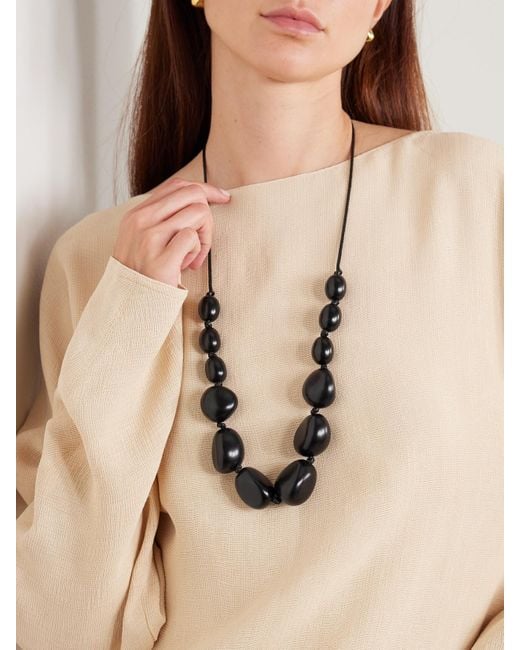 Hunting Season Natural The Statement Tagua And Leather Necklace