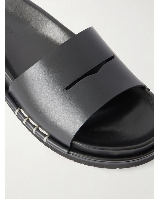 J.W. Anderson White Fussbett Leather Slides