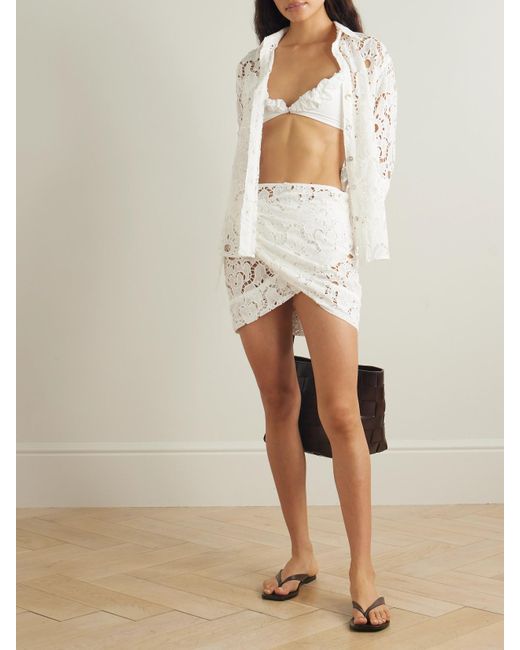Farm Rio Natural Broderie Anglaise Cotton Pareo