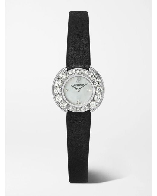 Stephanie Windsor White Audemars Piguet Vintage 2000 C Mini 18-Karat, Diamond And Mother-Of-Pearl Watch, Ref. 67366Bc (6.5' Wrist)