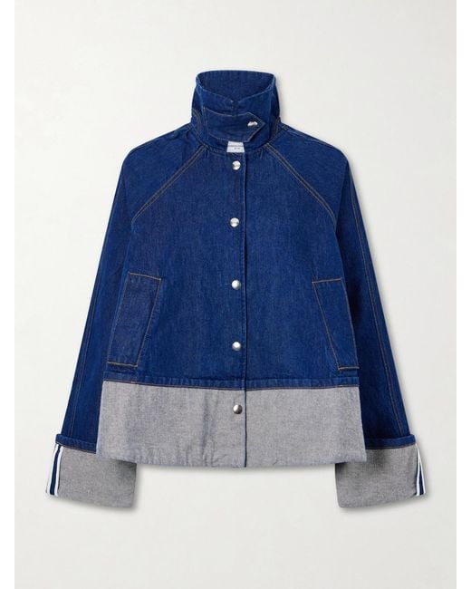 Brandon Maxwell Blue The Wells Denim Jacket