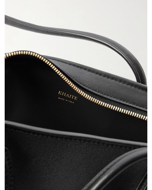 Khaite White Donna Leather Shoulder Bag