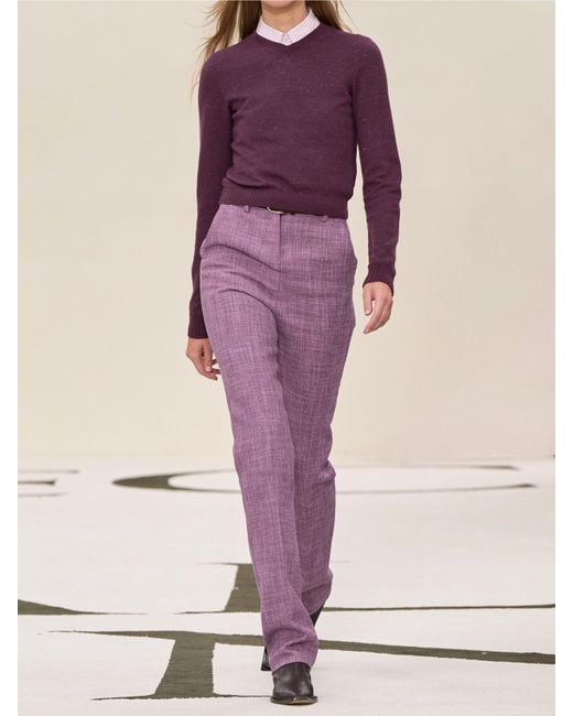 Calvin Klein Purple Lucia Cotton-Blend Skinny Pants