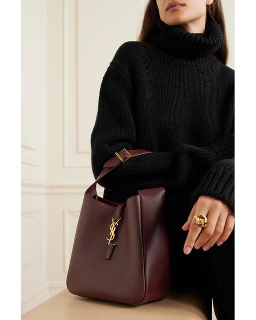 Saint Laurent Red Le 5 À 7 Supple Small Leather Shoulder Bag
