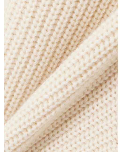 Sa Su Phi Natural Belted Ribbed Cashmere Cardigan