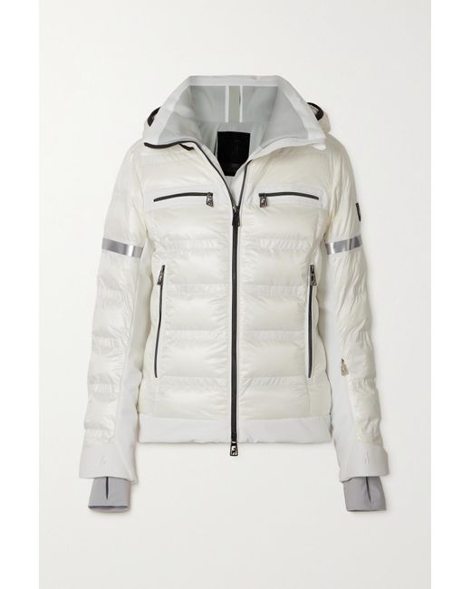 Toni Sailer Yoko Hooded Quilted Padded Ripstop Ski Jacket in White - Lyst