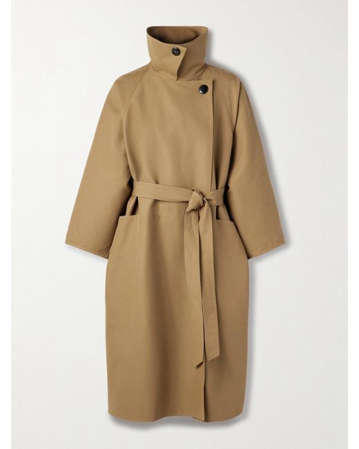 The Row Natural Aurore Oversized Cotton Trench Coat