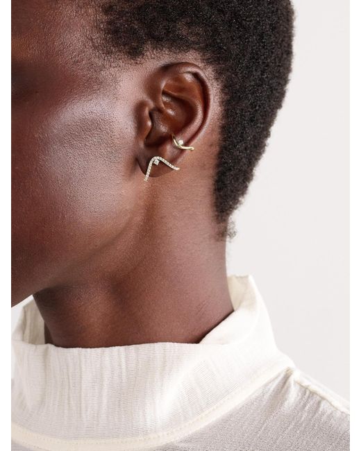 Mizuki Natural 14-Karat Diamond Ear Cuff