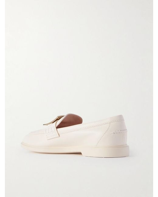 Roger Vivier Natural Summer Leather Loafers