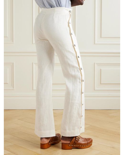 Pantalon Large En Lin Holland Alix Of Bohemia en coloris Natural