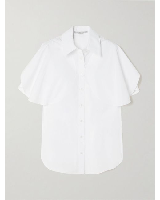 Stella McCartney White Hemd Aus Baumwollpopeline