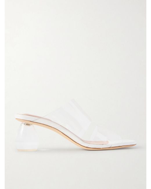 Simone Rocha Natural Vinyl Mules