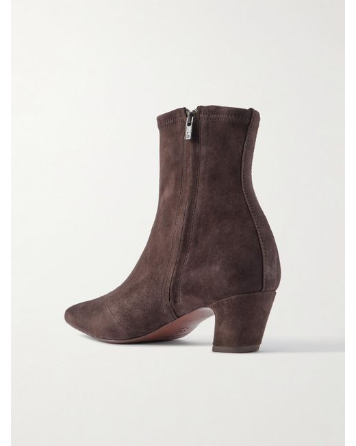 Loeffler Randall Brown Doria Suede Ankle Boots