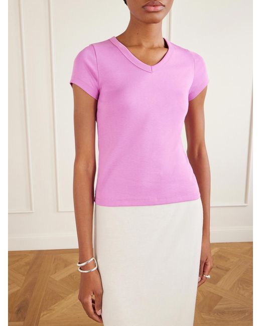 Flore Flore Pink Jill Baby Tee Organic Cotton-Jersey T-Shirt