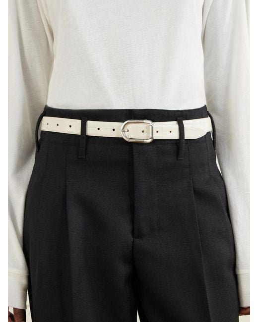DEHANCHE Natural Mija Embossed Leather Belt