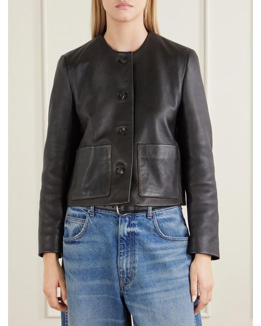 Nili Lotan Black Ophelie Leather Jacket