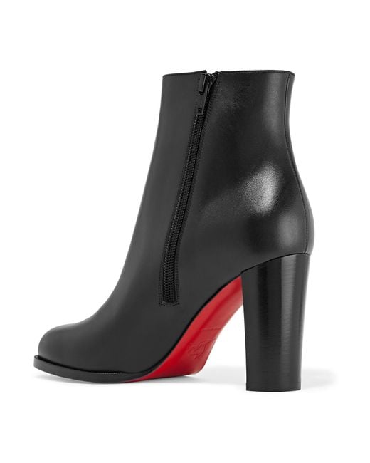 Lyst - Christian Louboutin Adox 85 Leather Ankle Boots in Black