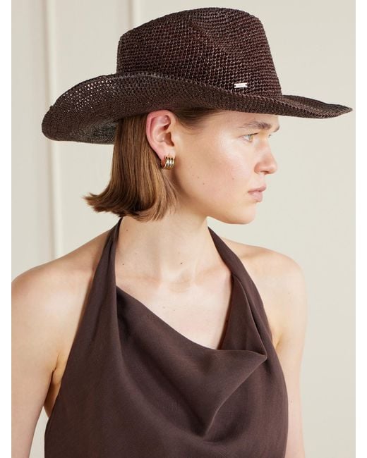 Eugenia Kim Brown Emmanuelle Raffia Fedora