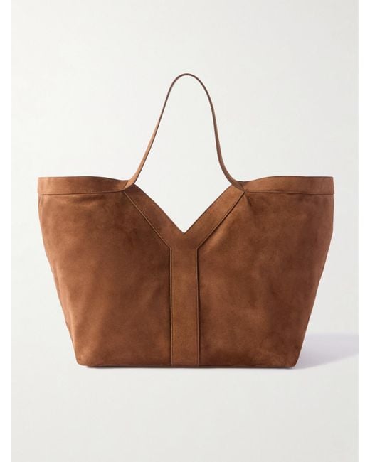 Saint Laurent Brown Y Suede Tote