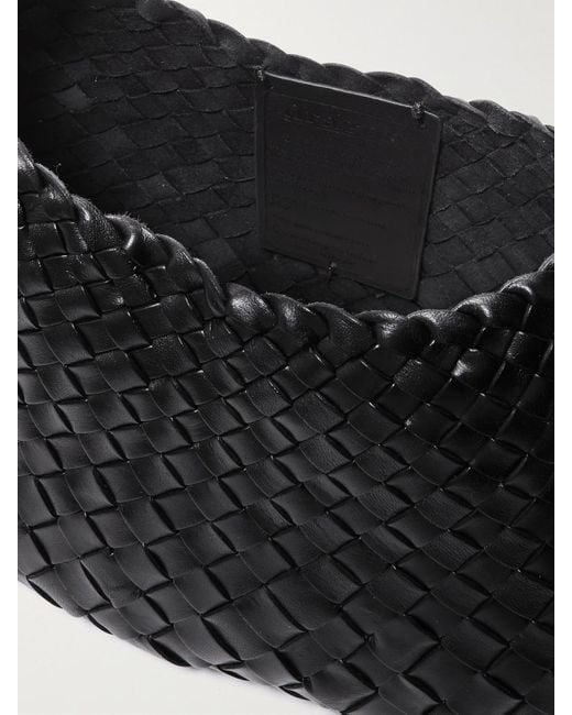 Dragon Diffusion Black Rosanna Mini Woven Leather Tote