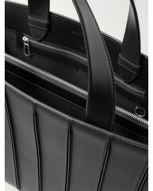 Max Mara Black Whitney Bag 7 Große Tote Aus Leder Mit Falten