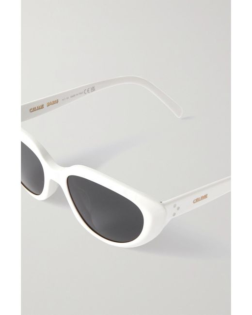 Céline Metallic Cat-Eye Acetate Sunglasses