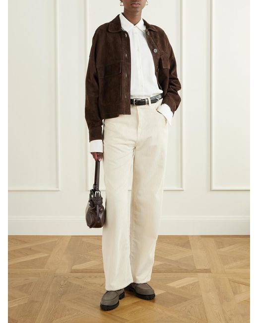 Aeyde Brown Tate Suede Ankle Boots
