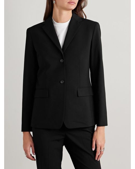 Theory Black Blazer Aus Einer Wollmischung